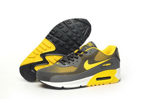 Nike Air Max 90 Kpu Tpu Mens Shoes Brown Yellow Hot Discount